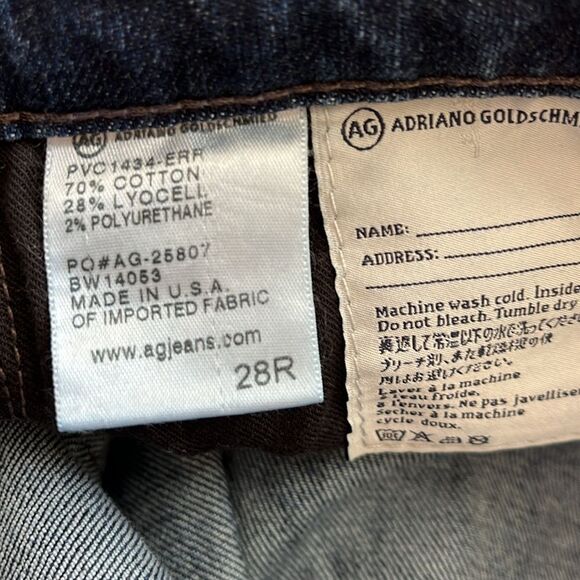 AG Adriano Goldschmied Prima Mid Rise Cigarette Blue Jean | Size 28 - Picture 7 of 8